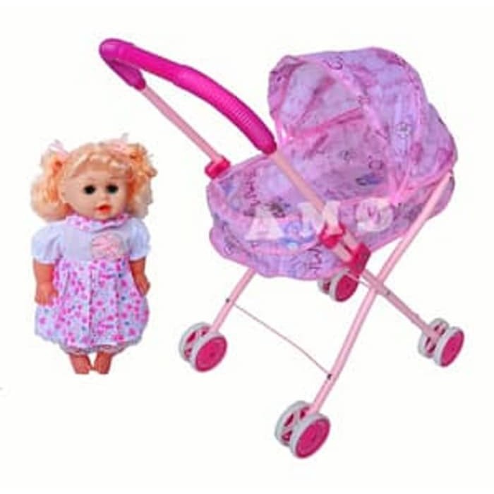  STROLLER  INCLUDE BONEKA MAINAN  BONEKA STROLLER  Shopee 