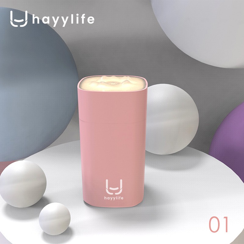 HAYYLIFE Difuser Aromatherapy Air Humidifier Aroma Diffuser Night Light 350 ml HL-DCA518-6