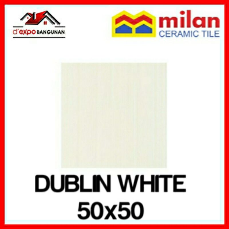 KERAMIK LANTAI MILAN DUBLIN WHITE 50X50KW2