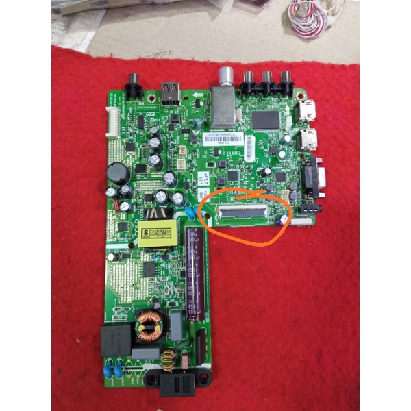 MAINBOARD TV LED TOSHIBA 32L1600VJ - MESIN TV LED TOSHIBA 32L1600VJ - MOTHERBOARD MB TV LED TOSHIBA 