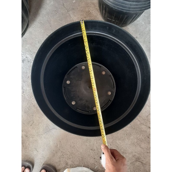 Pot 50 Polos Hitam Global LIon Kuat Karet 50 Cm