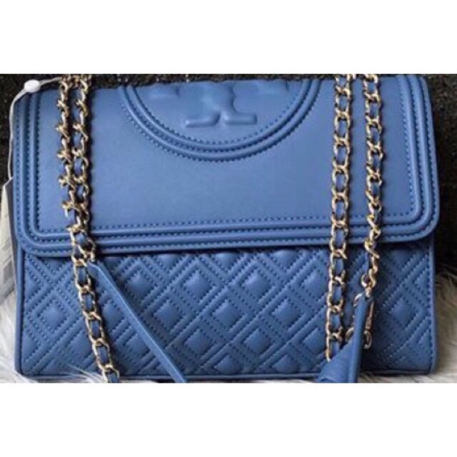 TORY BURCH Original FLEMING 27 Convertible Blue Original Preloved