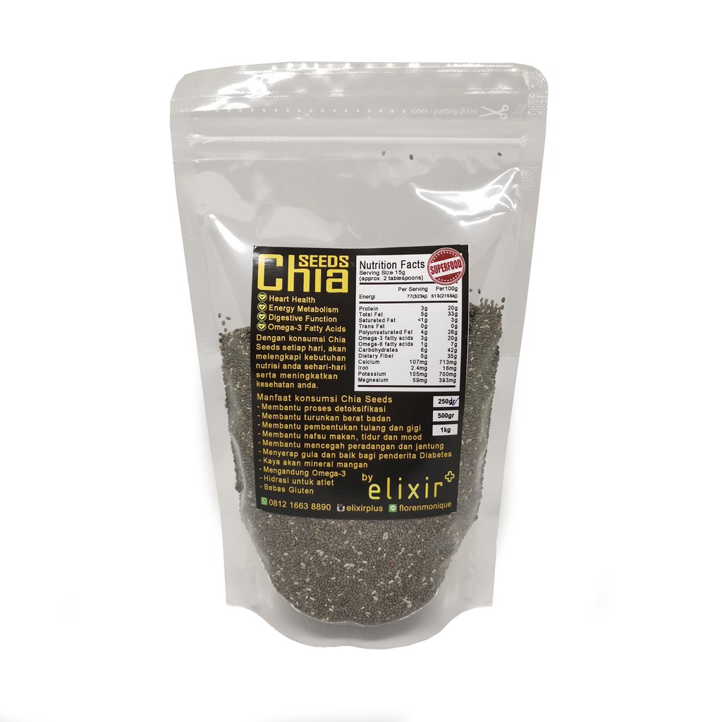 

Chia Seed 250gr Black / Biji Cia / Diet / Super Food / murah / sehat