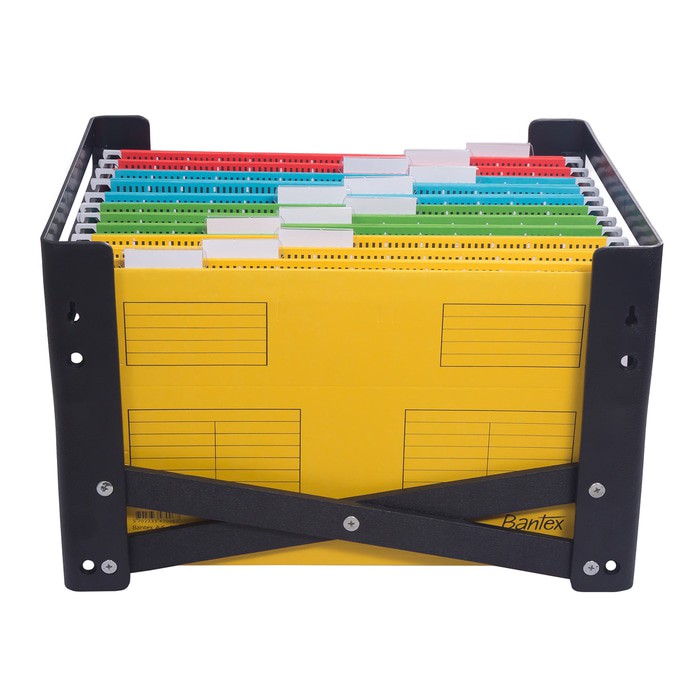 

Bantex Suspension Filing Tray Adjustable A4 Folio Black ref. 8845 10