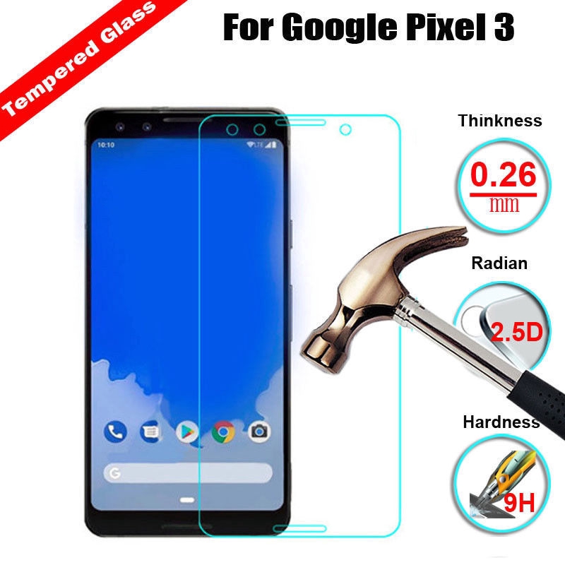 Pelindung Layar Tempered Glass Full Cover untuk Google Pixel 3 3A XL 3 XL 2019