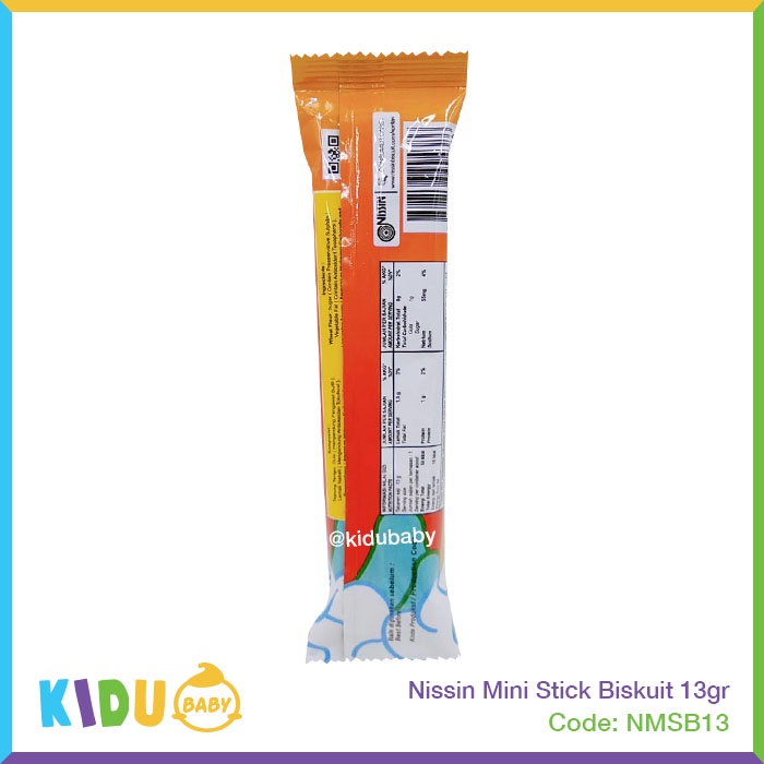 Nissin Mini Stick Biskuit 13gr Kidu Baby
