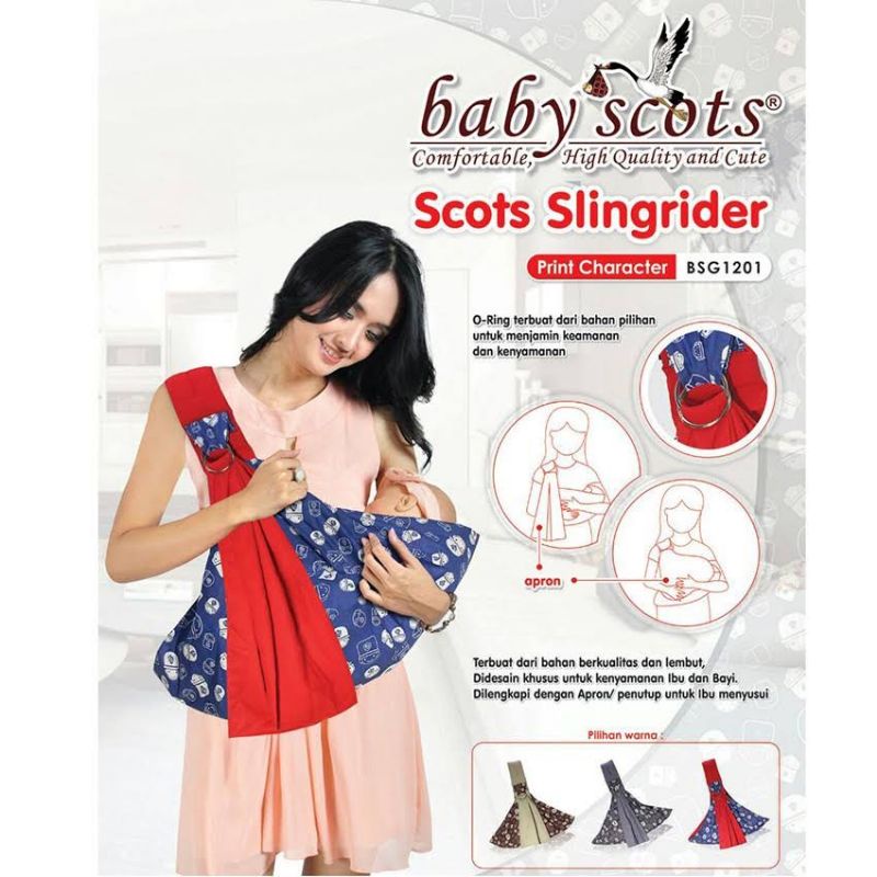 BABY SCOTS SLINGRIDER - GENDONGAN SAMPING BABY