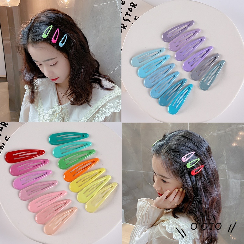 【COD】1Pc Jepit Rambut Wanita Bentuk Biji Melon Warna Permen Untuk Pesta / Hadiah