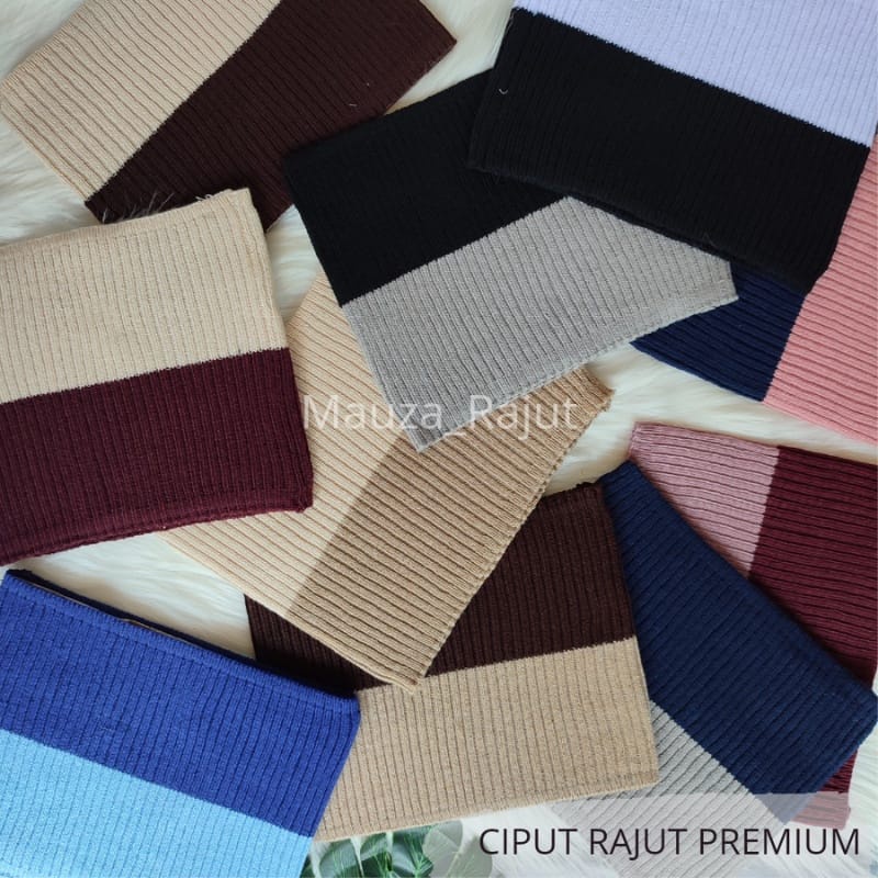 CIPUT RAJUT 2 WARNA CIPUT BANDANA RAJUT MURAH CIPUT TURKI CIPUT MURAH