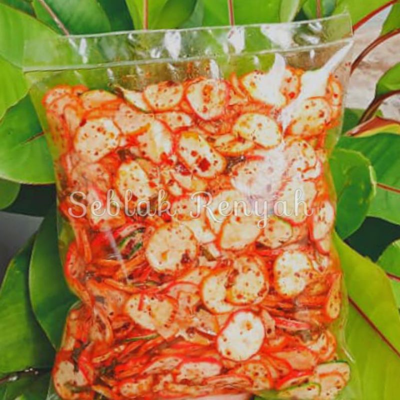 

Kerupuk Bawang Seblak Sebring Pedas Bantet kriuk isi 250gr