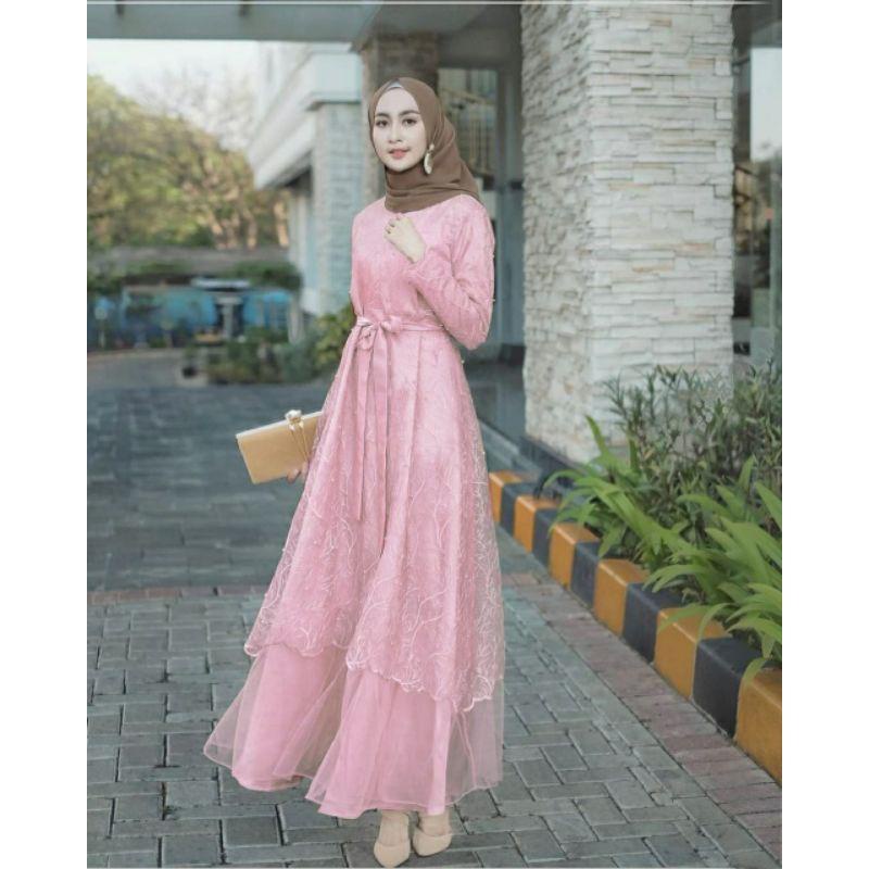 SABRINA MAXY KAYLA MAXY DRESS KONDANGAN JUMBO GAMIS BRUKAT REMAJA GAMIS KONDANGAN GAMIS BRUKAT FULL 