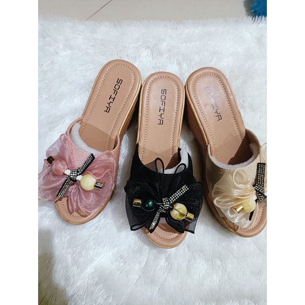 WEDGES PREMIUM ORGINAL SOFIYA MOTIF PITA