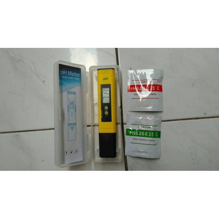 Tool Digital pH Meter 0.01 Auto Calibrate - Kuning + Bubuk Kalibrasi