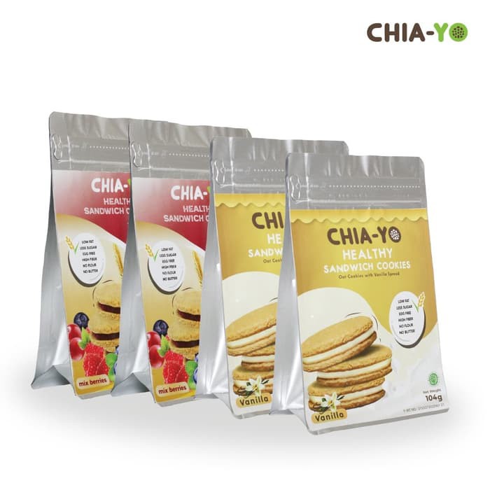 

Cookies Bundling 2 Vanilla+2 Mix Berries Bundling