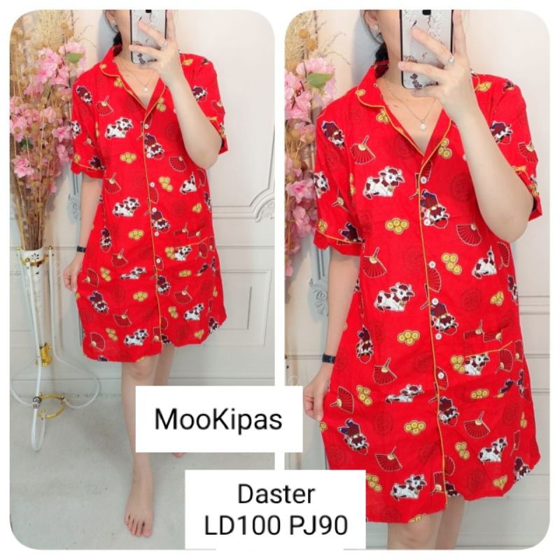 LD100 Daster Kerah Imlek Shio Macan Th 2022 Fit L