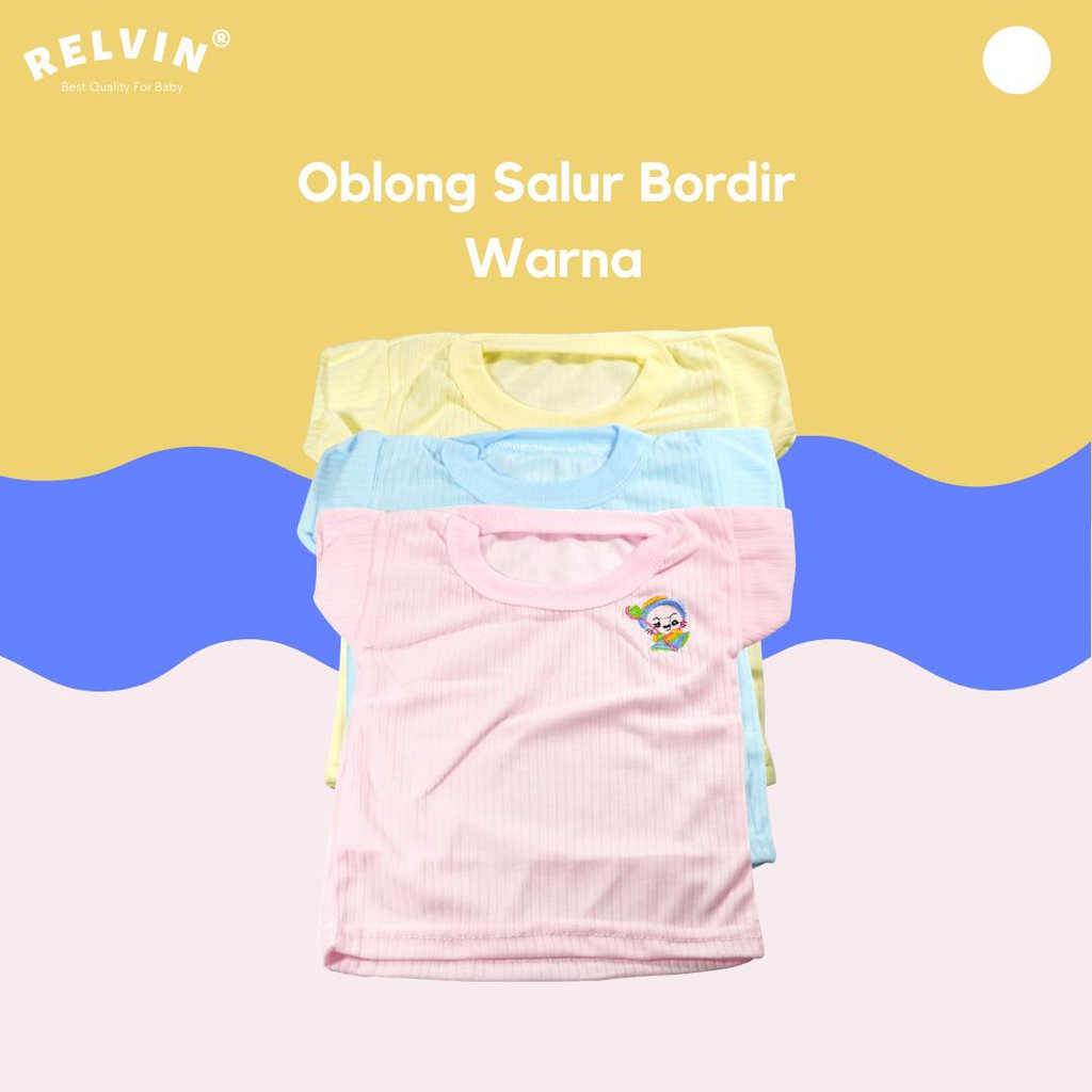 Kaos Oblong Salur Bayi Polos NEWBORN SNI