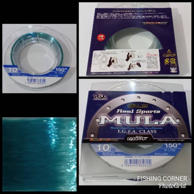 YGK MULA 10LB / 150 METER/ GALIS REAL SPORTS NYLON MONOFILAMENT SENAR PANCING SENAR MULA