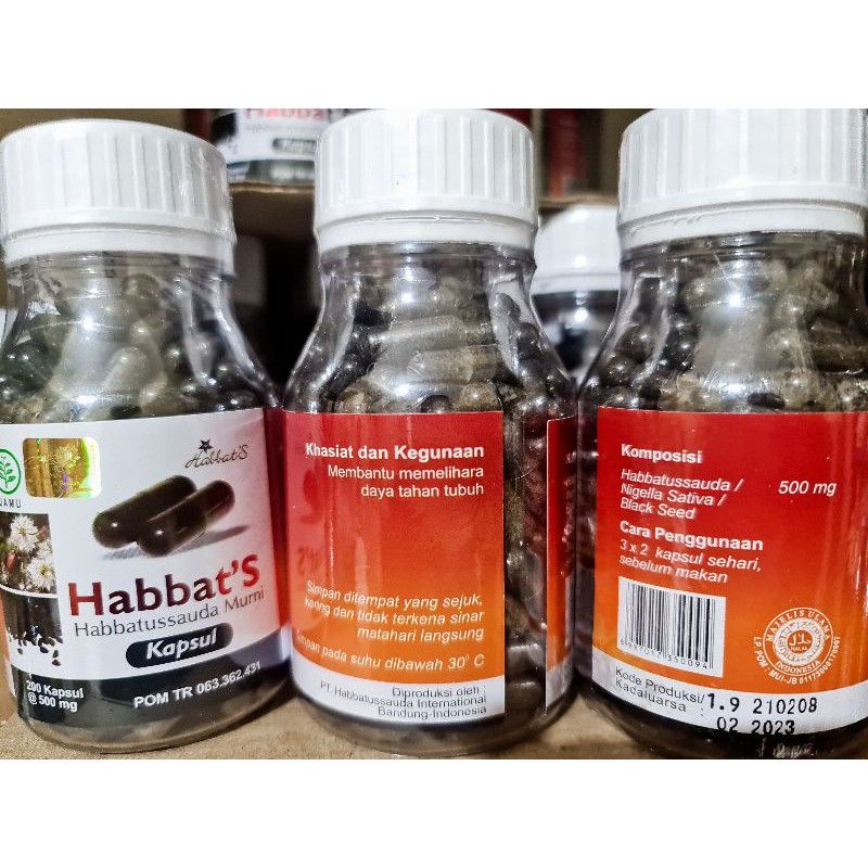 Habbatussauda Murni Habbats Asli Original - Habbats Murni Original - Obat Segala Penyakit Tubuh - Supplemen Kebugaran