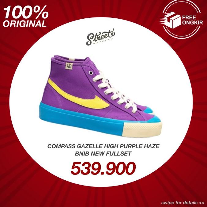 [ORIGINAL] SEPATU COMPASS GAZELLE HIGH PURPLE HAZE BNIB FDF321355E