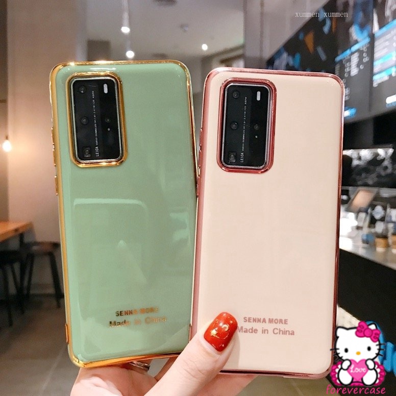 Soft Case Tpu Electroplate Anti Retak Untuk Xiaomi Poco M3 X3 Pro Nfc Redmi 9 Note 10 10s Note 7 8 9