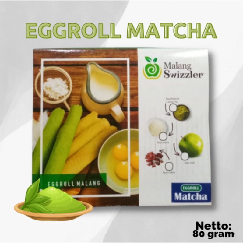 

Egg Roll Matcha Barin Food Indonesia 80 Gram