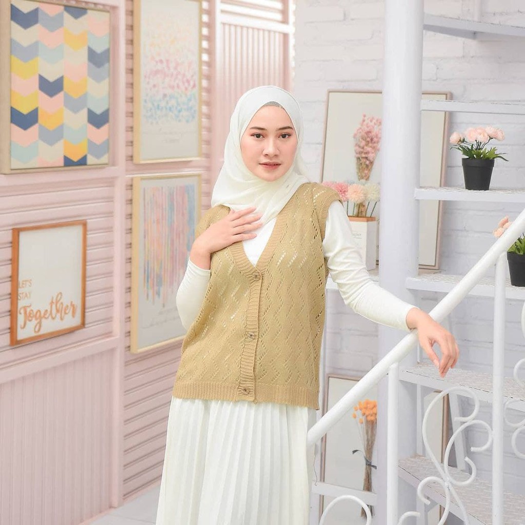 Nara Grosir - Zigzag Vest | Fashion Terkini | Sweater Termurah