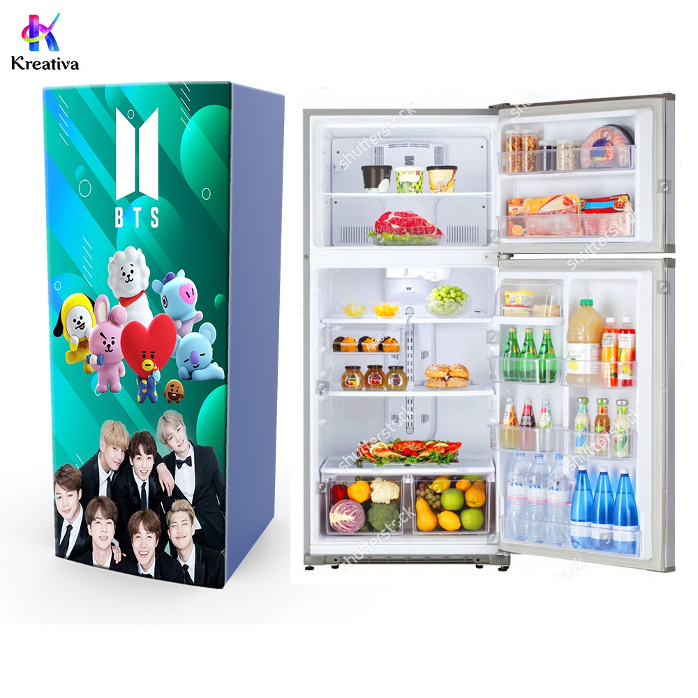 stiker kulkas kpop korea army bts Wallpaper Dinding