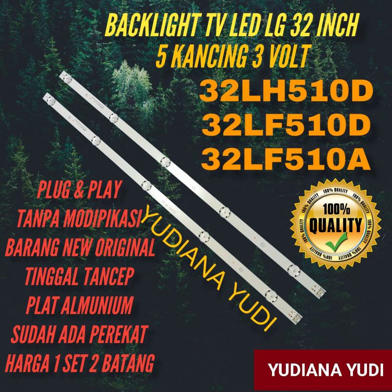 BACKLIGHT LED TV LG 32 INCH 5KANCING-3VOLT 32LH510D 32LF510D 32LF510A