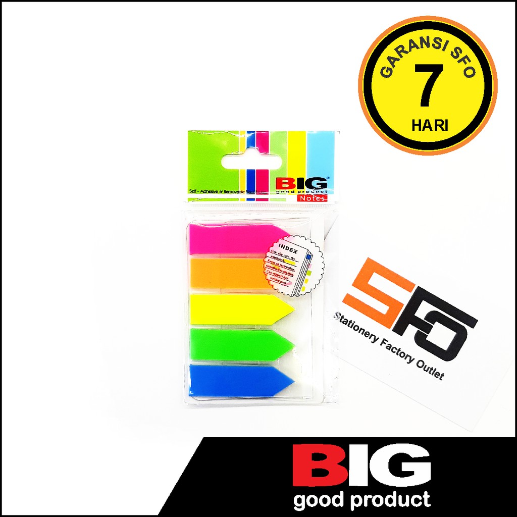 

Index Tabs Big 5 Warna (Mark / Page Marker)