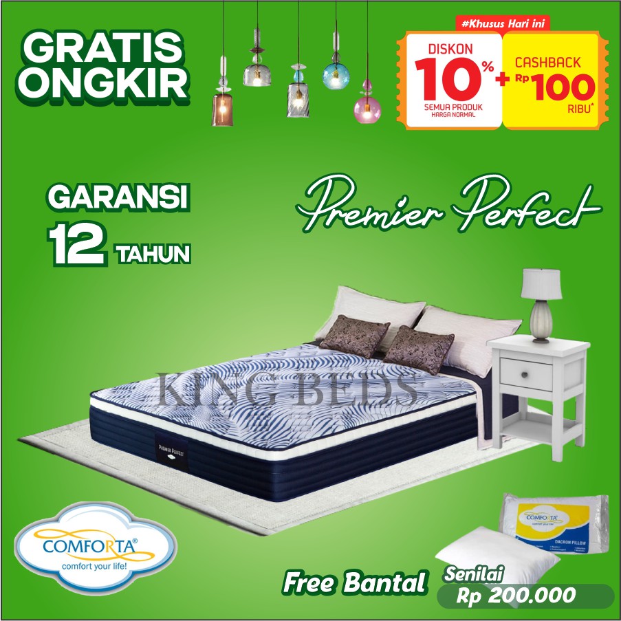 Comforta Spring bed Premier Perfect Kasur 160 180 200 100 120 90 x 200