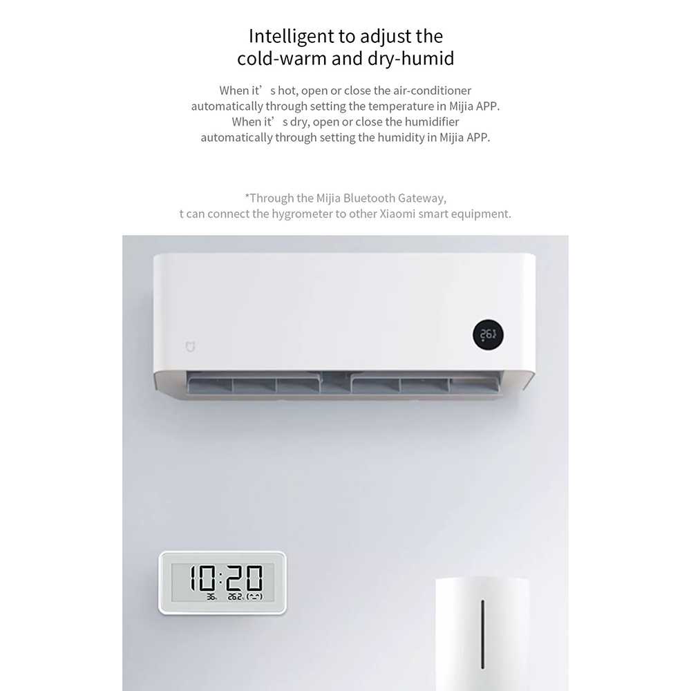 Grosir-ij Xiaomi Mijia EInk Thermometer Hygrometer Humidity Sensor Bluetooth