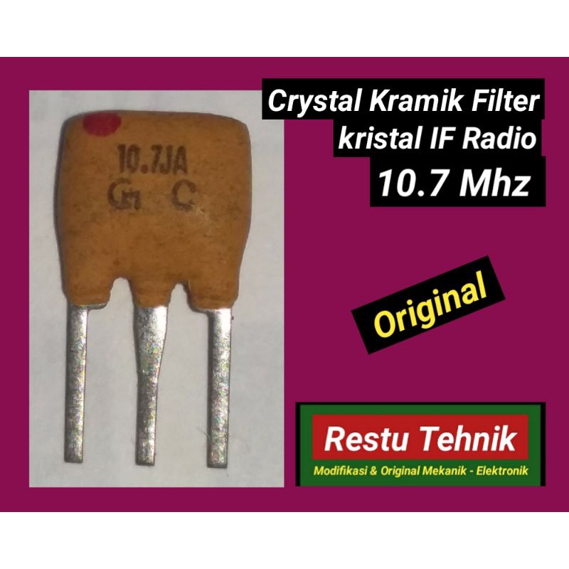 Kristal keramik, IF filter 10,7mhz, crystal filter radio.