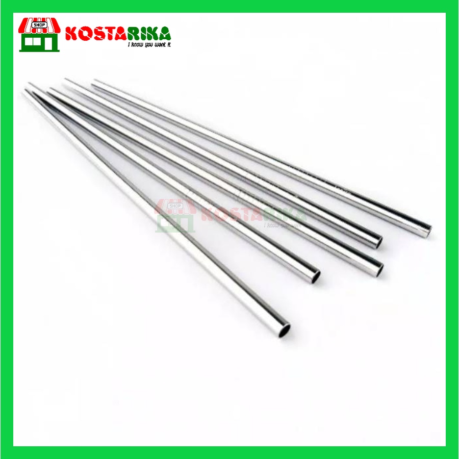 Sedotan Stainless Lurus Straw Sedotan Besi Stainless