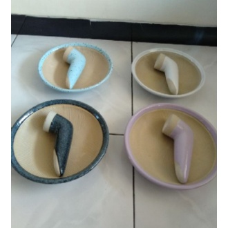 COD cobek keramik shabby///ulekan keramik coet cowek sambel