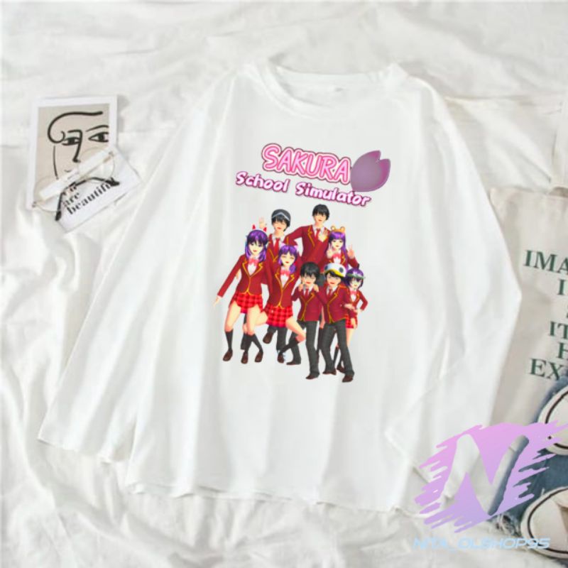 kaos sakura school simulator kaos anak lengan panjang sakura