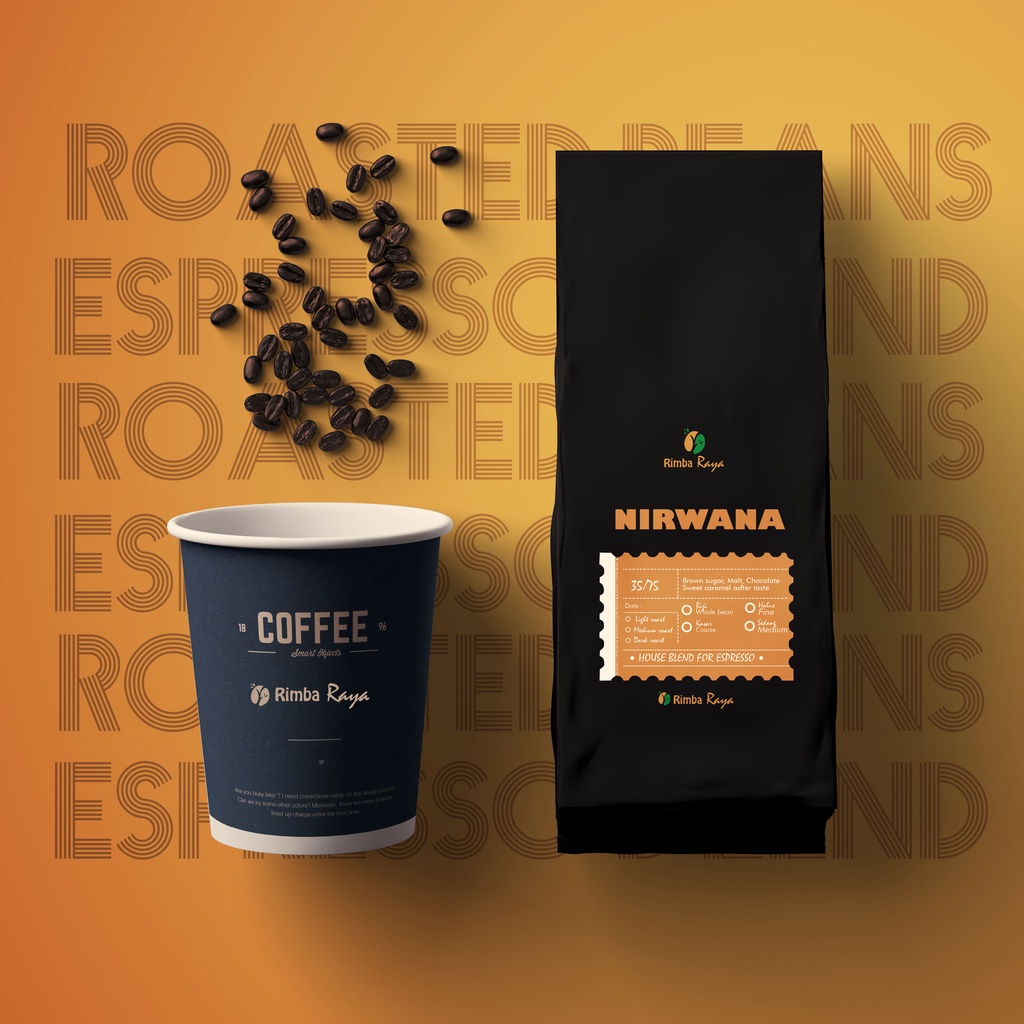 

Kopi Espresso Nirwana 37 House Blend Roasted Coffee Beans1kg