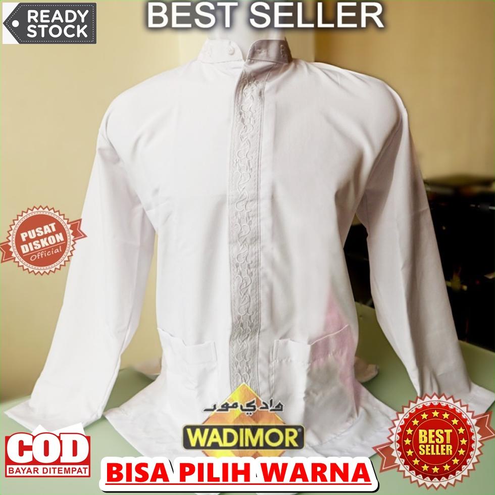 READY COD NEW Baju Koko Wadimor Lengan Panjang 100% Original Pria Dewasa fashion muslim atasan  baju pria muslimin pakaian sholat TERLARIS
