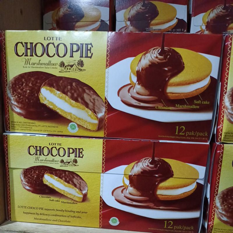 

Choco pie marshmallow 1box isi 12