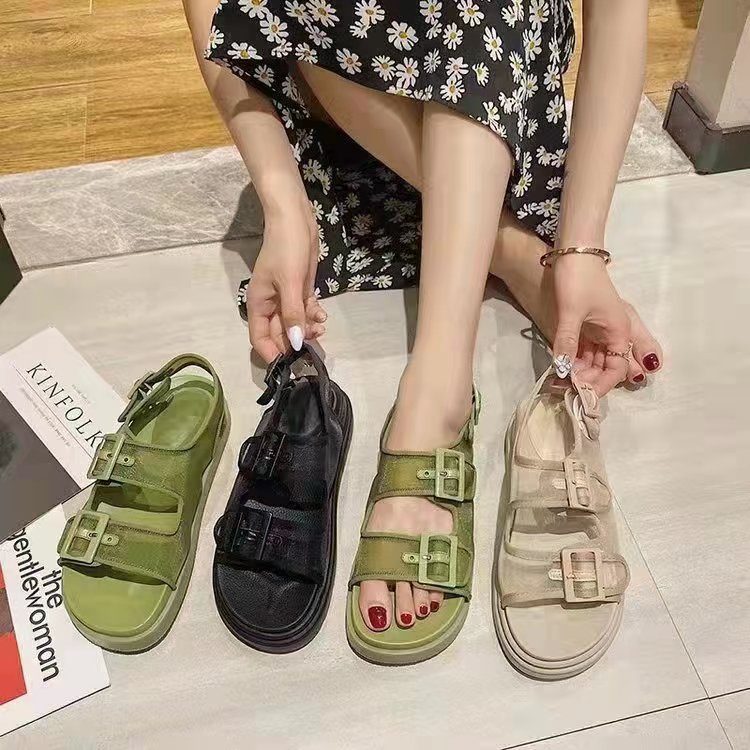 aid 0103, sandal wanita import fashion sandal wanita slip-on cantik dan best seller terlaris termurah