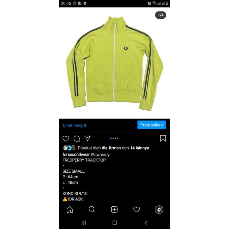 fred perry tracktop jaket