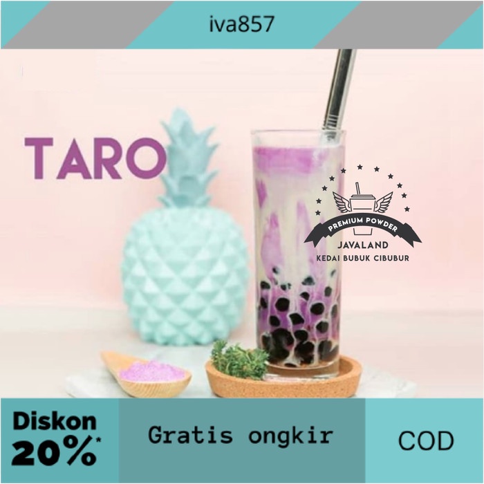 

PROMO Taro PREMIUM Bubuk Minuman Powder drink original Javaland 1kg GRATIS ONGKIR