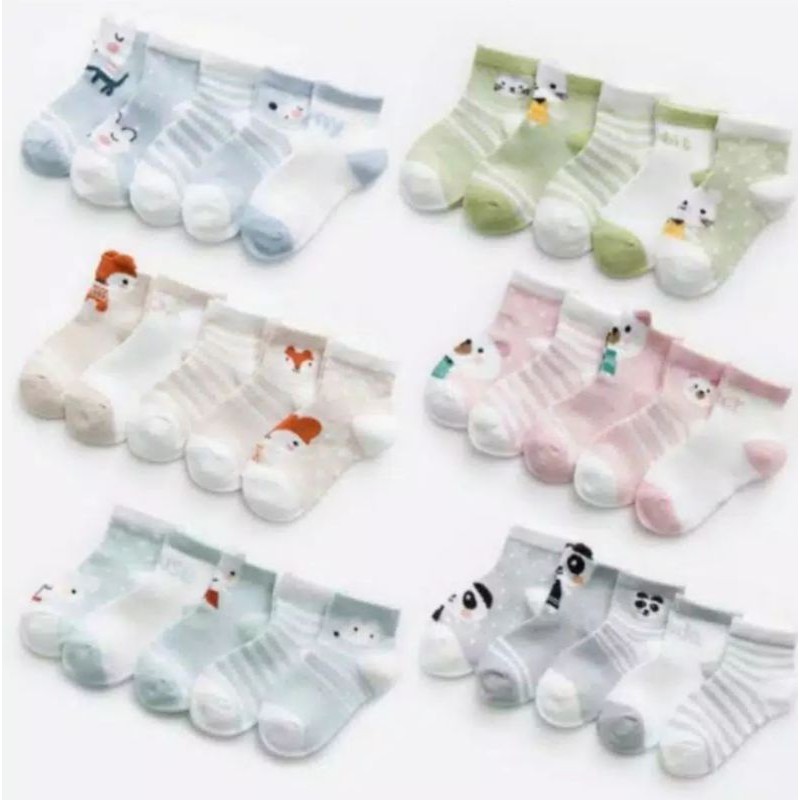 ( 12 PASANG ) KAOS KAKI BAYI LUCU