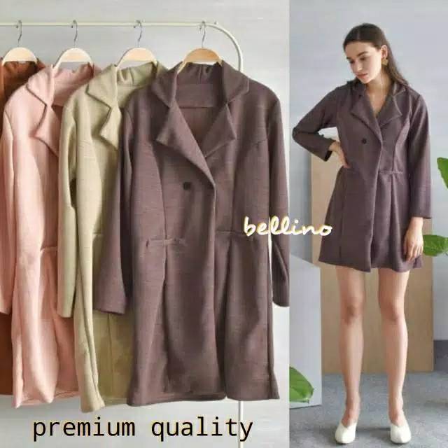 Coat Two Button Woman / Blazer Perempuan Premium Quality Allsize