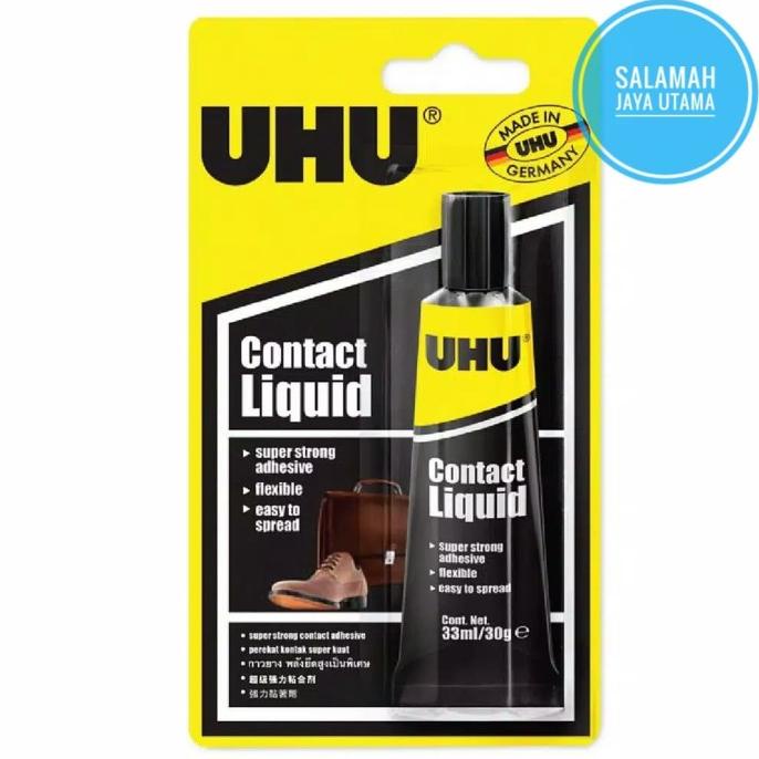 

UHU Household Contact Liquid 33 ml Blister / Lem Sepatu / Lem Tas Slmh5 Buru Order