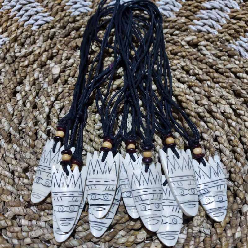 4s Grosir Solo || KALUNG ETNIK TOPENG KHAS JOGJA PUTIH BAHAN TULANG || KALUNG ETNIK TOPENG KHAS JOGJA