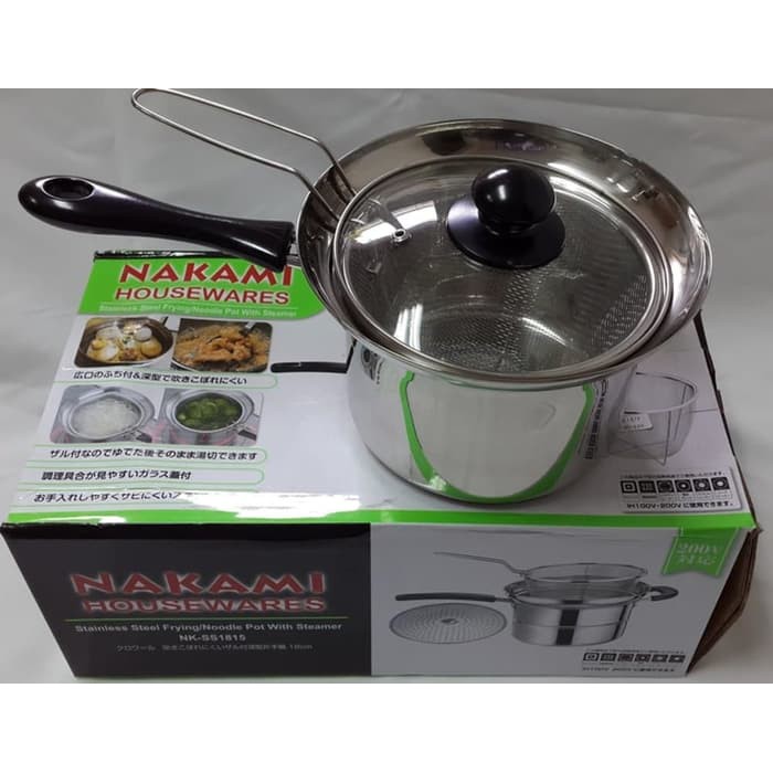 Panci Deep Fryer plus Steamer Nakami