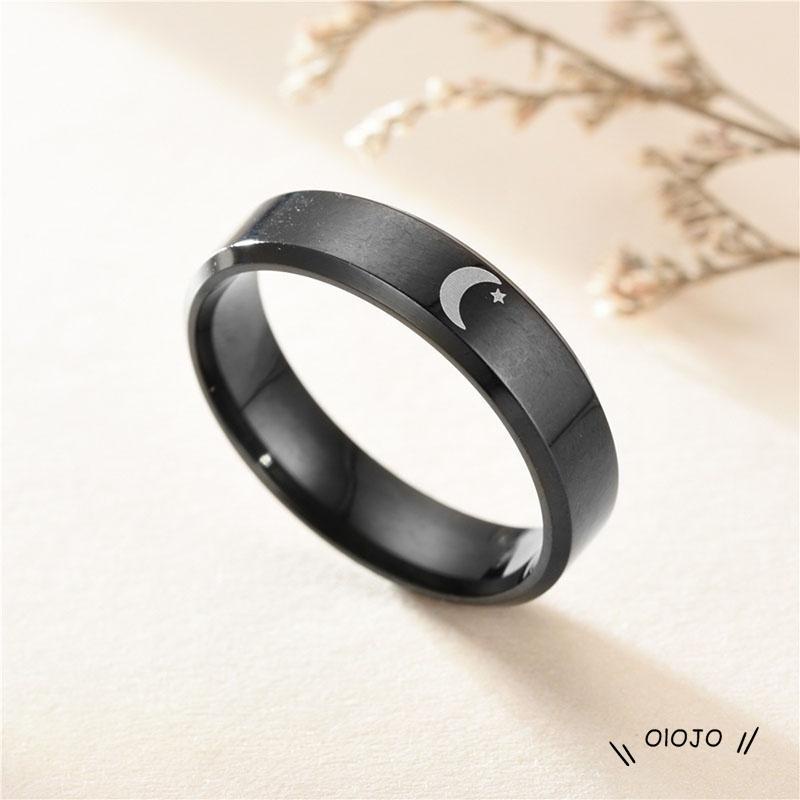 【COD】Cincin Desain Bulan Matahari Dan Hati Model Lebar Untuk Hadiah Valentine Pacar Pacar Perempuan