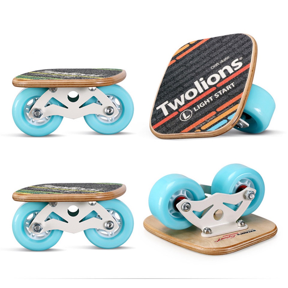 Drift Board Bahan Kayu Anti Slip Untuk Freeline Roller Skate K03