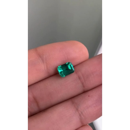 natural [EMERALD BERYL COLOMBIA CHIVOR 1.23CT DAN 3.25CT MINOR OIL] zamrud colombia top luster eye c