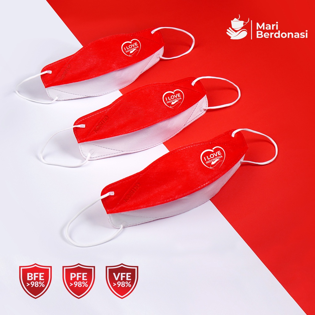 KOSMEMASK MERAH PUTIH